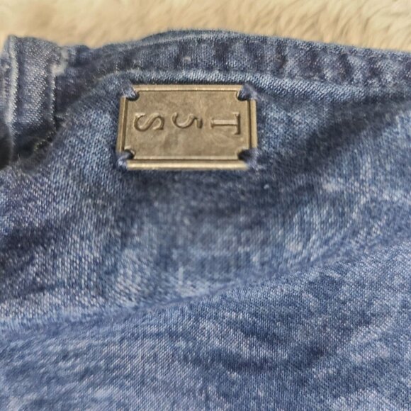 Triple Five Soul Blue Floral Pattern Button Down Short Sleeve Shirt Size Medium‎ - Picture 6 of 12